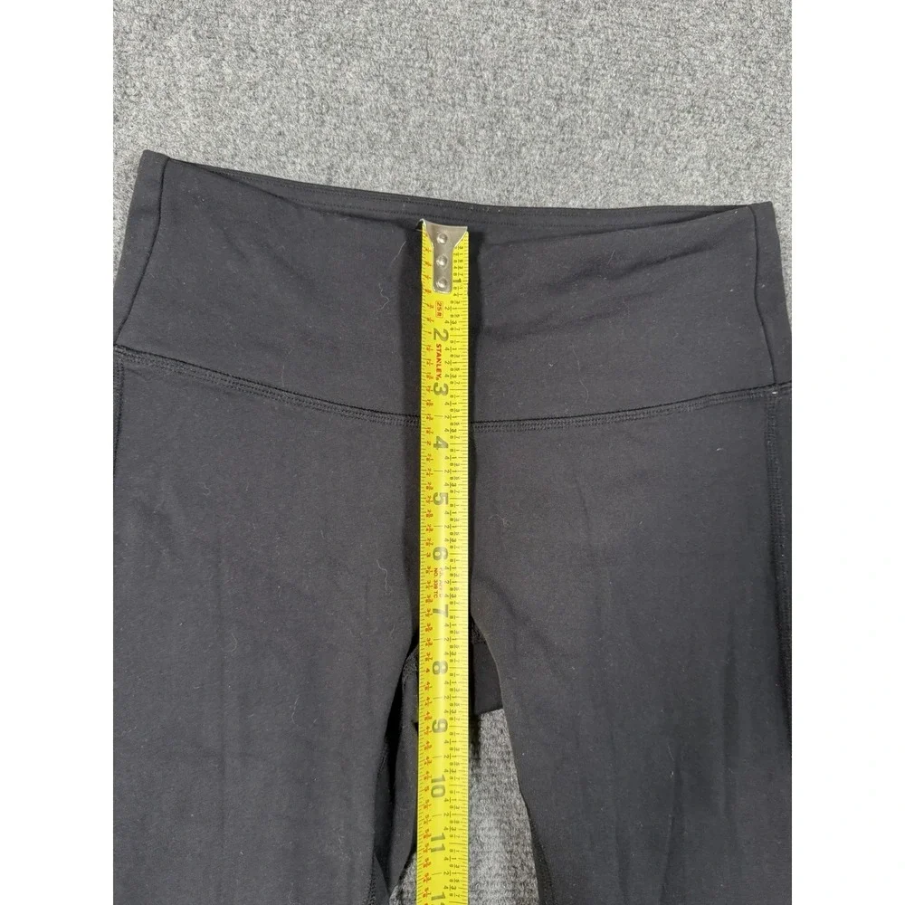 Alo Yoga Goddess Leggings Women's XS Black Gray Ribbed Leg Warmer High Rise